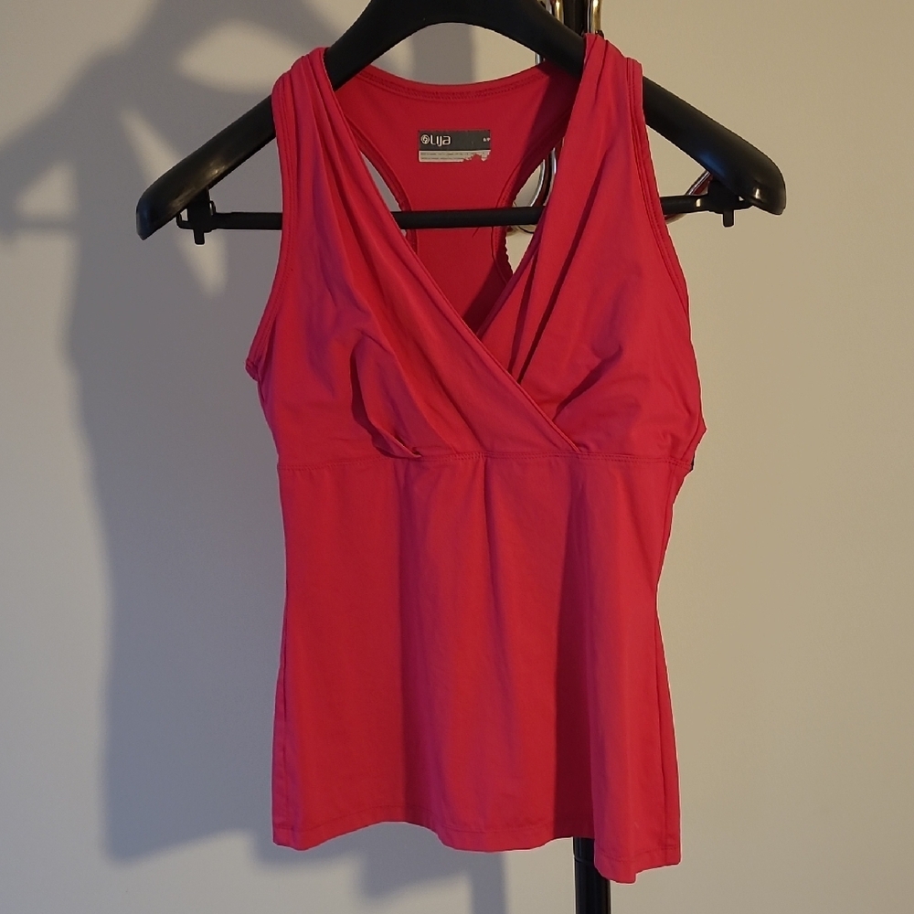 Lija athletic Women's Pink Wrap Top